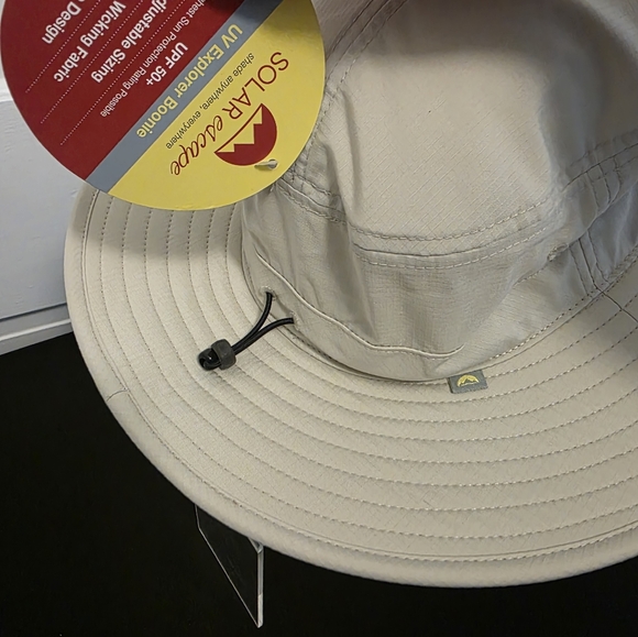 NWT Solar Escape UV Explorer Boonie O/S Sun Hat Cream UPF 50+ - Picture 3 of 8